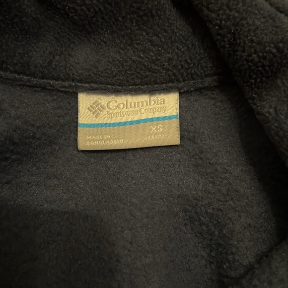 Boys Columbia Steens Mountain Fleece Jacket Size XS 6/7 Navy Blue - Picture 5 of 5